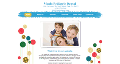 Desktop Screenshot of menlopediatricdental.com